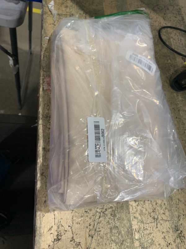 Photo 1 of ***POSSIBLE PARTIAL SET*** MIULEE Natural White Short Linen Curtains 45 Inch Length 2 Panels for Kitchen Bedroom Bathroom, Soft Thick Linen Textured Basement Window Drapes Semi Sheer Light Filtering Back Tab Rod Pocket