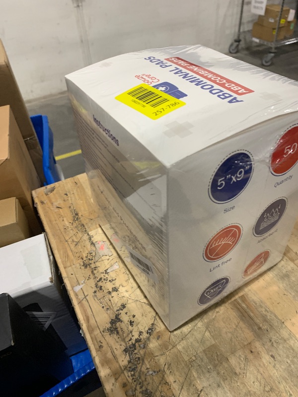 Photo 1 of **FACTORY SEALED** GauzeCare Sterile Abdominal- ABD Combine Pads| 50-Pack, 5 x 9 Inches| Extra Absorbent & Thick, Individually Wrapped Wound Dressing, First Aid Pads| Surgical-Grade, Nonstick- for Heavy Leakage, Post Op