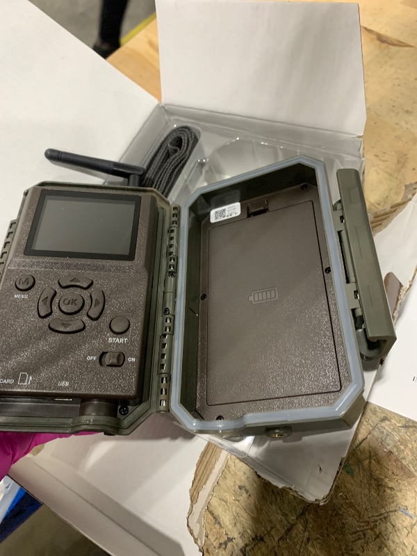 Photo 1 of **NO BATTERIES TO TEST FUNCTION** GardePro E6 WiFi Trail Camera (Non-Cellular), 48MP Photos, 1296P HD Video, App Control with Live View, 110° Wide-Angle, No-Glow Night Vision, Motion Activated