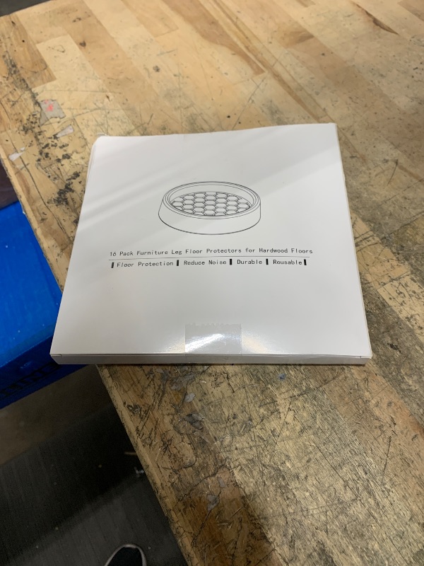 Photo 1 of 1.6"x1.6" Round Rubber Furniture Caster Cups, 16 PCS Chair Coasters for Carpet - Clear Non Slip Furniture Pads with Grip, Carpet Protector for Furniture Legs - Protect Any Flooring