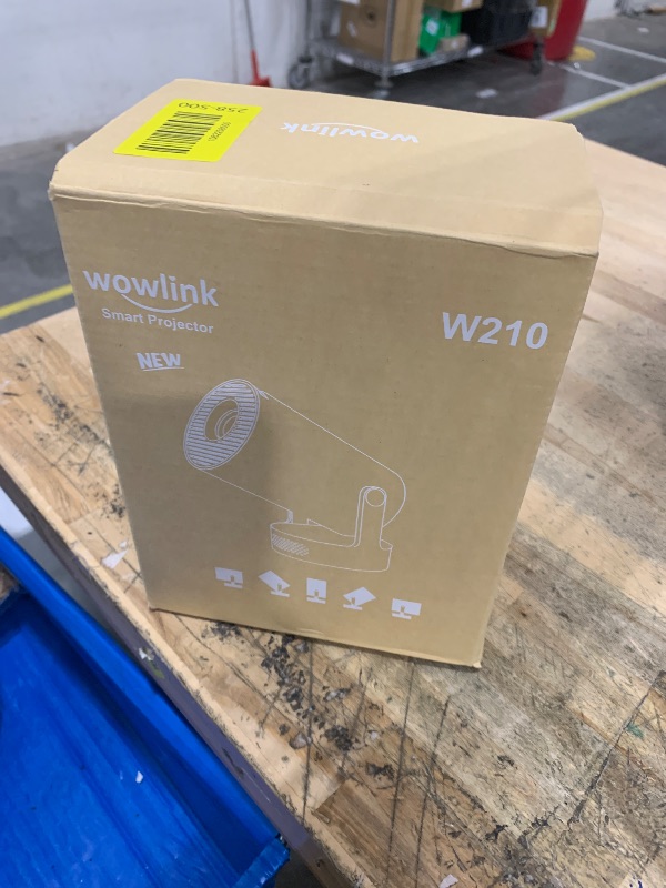 Photo 1 of [Built-in Apps & 2026 Upgraded] Mini Projector with WiFi 6 and Bluetooth 5.4 Support 4K 1080P Auto Keystone 180° Rotatable Projector Portable