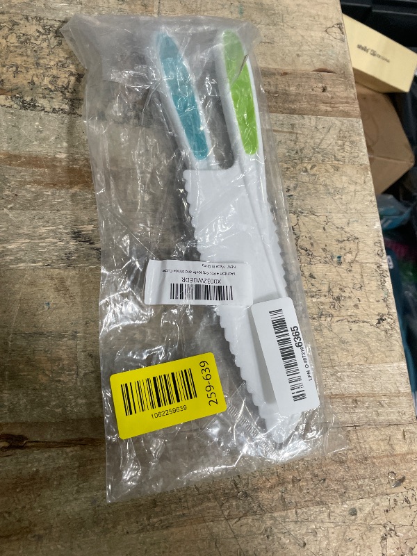 Photo 1 of *MISSING 2* TAORISH 2 Pcs Kids Knife Set, Kids Kitchen Knife with Crinkle Cutter, Serrated Edges Plastic Toddler Chef Knife for Real Cooking & Cutting Fruit Bread