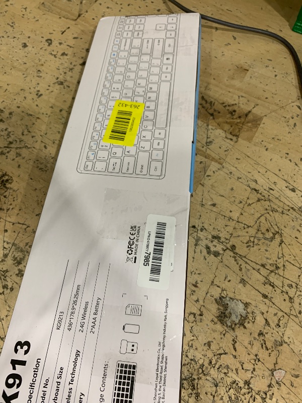 Photo 1 of ***FOR PARTS ONLY/NON-FUNCTIONAL*** Wireless Keyboard-2.4G Ultra Slim Quiet Full Size USB PC Computer Keyboard,19 Multimedia Keys,Number Pad,Plug&Play,Lag-Free Ergo,Long Battery life for Desktop,Laptop,Smart TV,MAC,Windows,QWERTY
