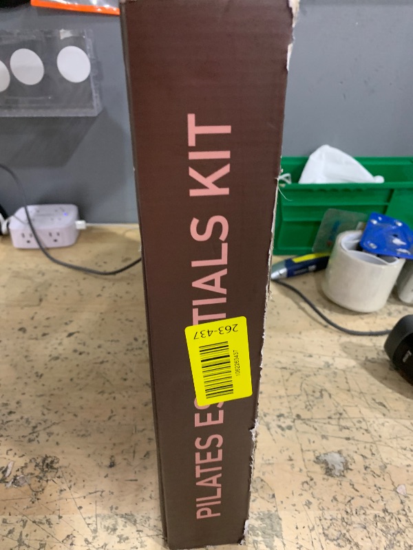 Photo 1 of **MISSING BALL**PhysKcal Pilates Ring Set, 15-Inch Pilates Circle with 1x Core Ball, 3X Resistant Loop and 2X Flex Band, Home Pilates on Mat Essential Kit (Plum)