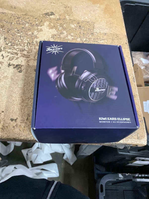 Photo 1 of (UNTESTED) Linsoul Kiwi Ears Ellipse Studio-Grade Dynamic Driver Over Ear Headphones, Hi-Fi Stereo Wired Gaming-Headphones, Open-Back, with Detachable Cable for Musician Audiophile