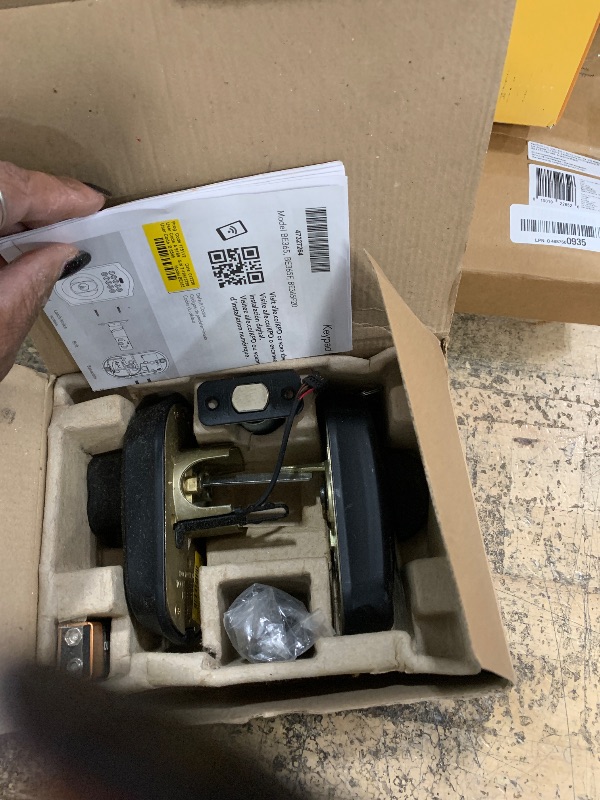 Photo 1 of ***MISSING HARDWARE***SCHLAGE BE365 PLY 622 Keypad Electronic Deadbolt, Matte Black1062269108
LPNO487239526