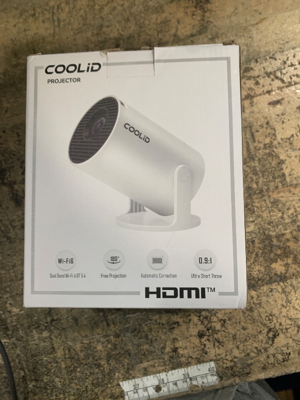 Photo 1 of [Built-in Apps & 2026 Upgraded] Mini Projector Support 4K 1080P Auto Keystone 180° Rotatable with WiFi 6 and Bluetooth 5.4, Projector Portable Compatibile with HDMI/TV Stick/Memory Stick/Laptop-Black