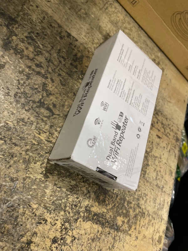 Photo 1 of 1200Mbps Dual Band 5GHz/2.4GHz WiFi Extender, WiFi Extender Signal Booster, 12880 Sq.Ft Coverage, 105-Device Support, Setup for Home & Outdoor Use