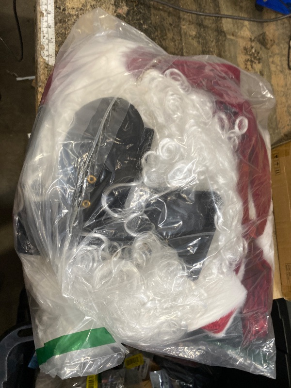 Photo 1 of ***missing boots and bag***Santa Claus Costume for Men, 9PCS Christmas Santa Suit Adult Men Deluxe Velvet Professional Santa Suit Outfit