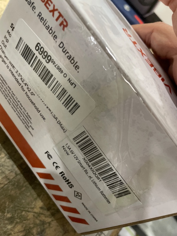 Photo 1 of 1.5A 6V 12V Smart Battery Charger & Maintainer – Automatic Trickle Charger, Desulfator & Reconditioner for Car, RV, Automotive – Compatible with Lead Acid, AGM, Gel, Lithium Batteries