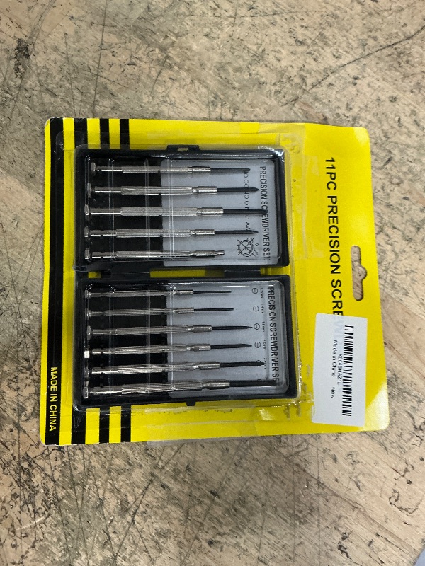 Photo 1 of 11 Pcs Small Precision Screwdriver Set, Tiny Screwdriver Set, Mini Screw Driver Kit with Slotted and Phillips Heads, Ideal for Watch, Eyeglasses, Toys, Electronics, Computer Repair