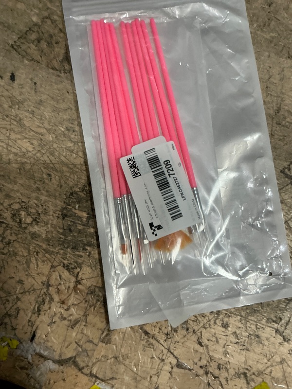 Photo 1 of  Pastry Painting Brushes Cake Decorating Brushes Food Safe Cake Paint-Brushes Pink Fondant Sugar Cookie Painting-Brushes Supplies Multiple Function Fondant Brush for Baking