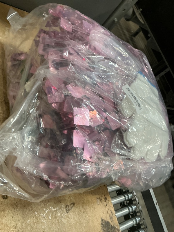 Photo 1 of  Pink Shimmer Wall Backdrop Panels for Party, Mjkeomo Pink Sequin Backdrop for Birthday Graduation Home Party Decorations Anniversary Wedding Christmas Decor