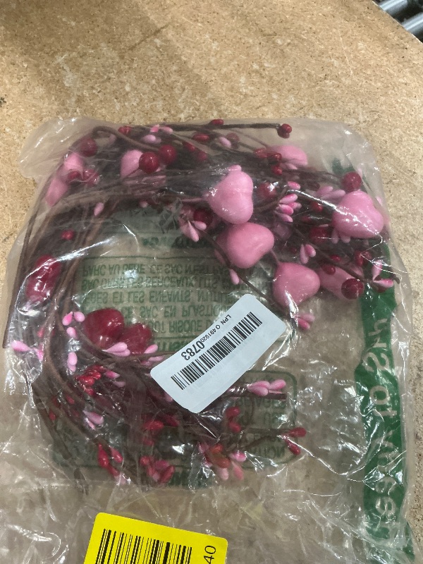 Photo 1 of Valentines Felt Heart Garland Valentines Day Decorations Red Pink White 3D Heart Shape Garland Romantic Hanging Ornaments for Wall Front Door Home Wedding Anniversary Birthday Party Decor