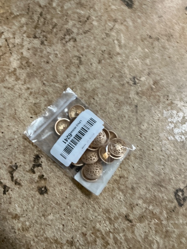 Photo 1 of  Clothes Button - Retro Hollow Sewing Button Shank Round Shaped Metal Button Set for Men Women Blazer, Coat, Uniform, Shirt, Suit and Jacket (Foggy Golden, 20mm)