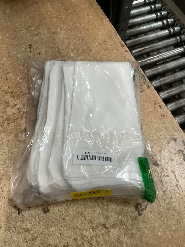 Photo 1 of  Blank Canvas Makeup Bag, White 12 x 9 Inch Zipper Pouch Multipurpose Cosmetic Bag for DIY, Travel Organizer, Stationery Storage