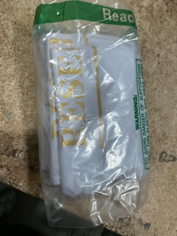 Photo 1 of  Reserved Chair Signs Cloth Church Placeholder Reserved Pew Signs Chair Reserved Seat Coverswith Printed Words For Weddings, Churches, Eceptions, Cinema,Celebrations, Parties and Events(White)