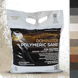 Photo 1 of 10 Pound Natural Ivory DOMINATOR Polymeric Sand with Revolutionary Ceramic Flex Technology for Stabilizing Paver Joints/Gaps, 1/8”
