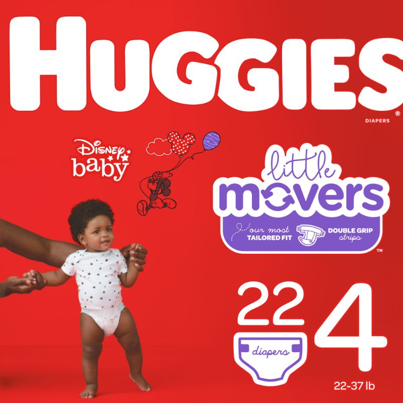 Photo 1 of 3 Huggies Little Movers Diapers - Size 4 - 22ct