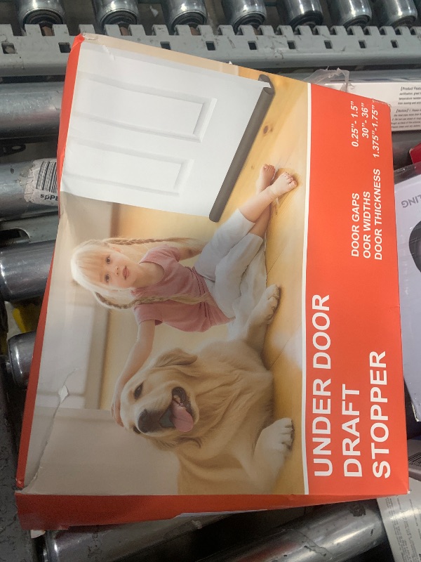 Photo 1 of (2 Pack) Under Door Draft Stopper, Under Door Blocker Size of Adjustable Size from 30" to 36", Easy Install,Gap Filler, Reduces Air Draft, Noise & Sound, Door Seal for Improved Insulation