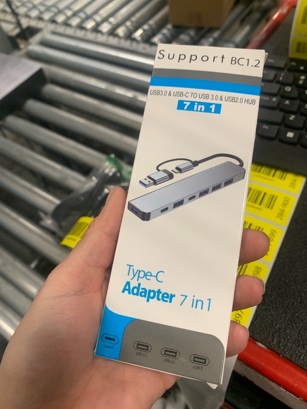 Photo 1 of ?Upgrade? USB C/USB Hub, BERLAT Aluminum 7 in 1 USB C & USB Hub with USB 3.0, USB 2.0 Ports for PC/Laptops/MacBook Pro/Air/iMac/iPad and More Devices