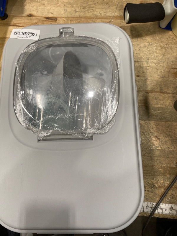 Photo 1 of ***missing attachments ***ANVS Airtight Collapsible Pet Food Container With Casters, Scoop and Small Container - Keeps Up To 20lbs Dry Dog Food Fresh (Grey)