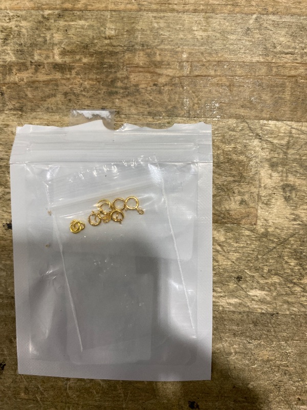 Photo 1 of 18K Gold Necklace Clasps - 5mm Spring Clasps for Jewelry Making, 4mm Jump Rings, Jewelry Clasps and Closures, Suitable for Jewelry Making Necklaces Bracelet