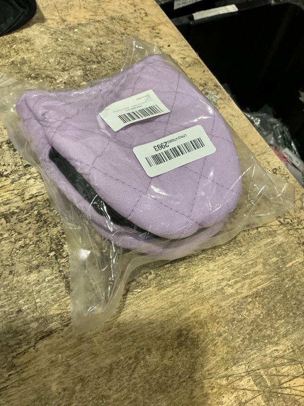 View 2 of 1 Pair Short Oven Mitts - Silicone Kitchen Oven Gloves High Heat Resistant 500?, Mini Oven Mits with Non-Slip Grip Surfaces and Hanging Loop for BBQ, Baking, Cooking and Grilling (Purple)