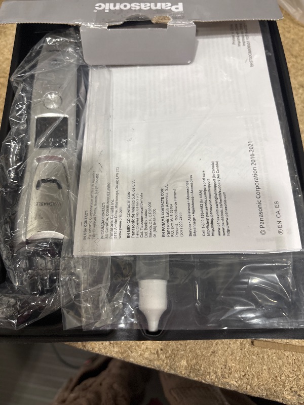 Photo 1 of **USED/HAIR**
Panasonic Multi-Groomer Electric Beard Trimmer for Men, Men’s Trimmer for Beard, Hair and Body, 39 Trim Length Settings with 3 Attachments, Corded/Cordless Operation – ER-GB80-S (Silver)