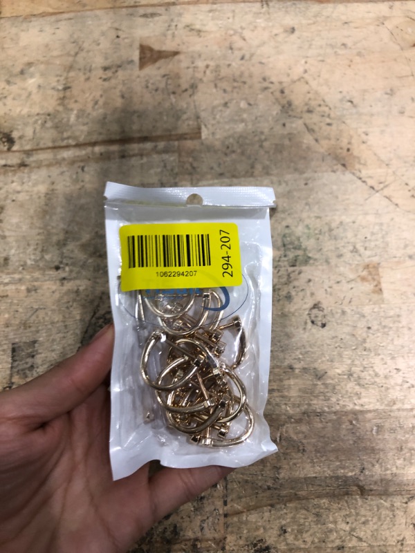 Photo 1 of 15pcs D-Rings Screw in Shackle Horseshoe U Shape D Ring Screw in Shackle Semicircle with Screwdriver DIY Leather Strap Craft Purse Replacement (Gold)