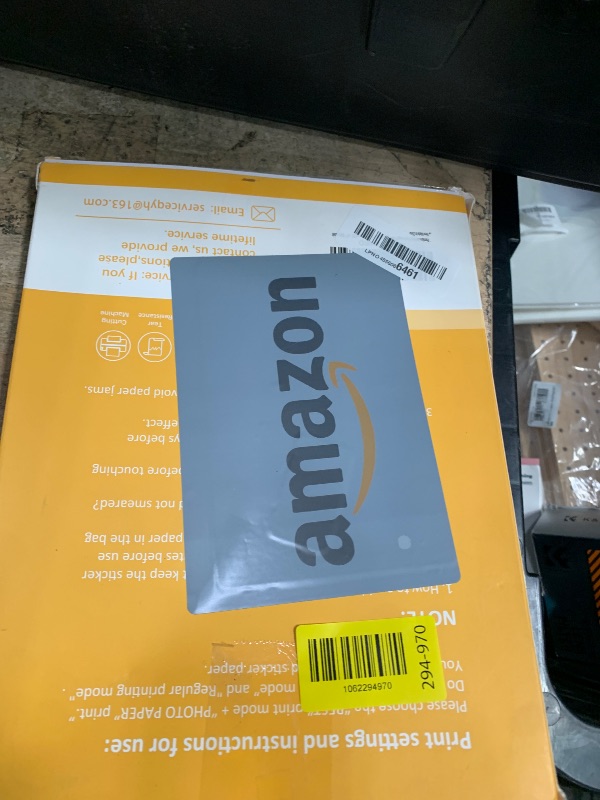 Photo 1 of **ONLY 4 USABLE SHEETS** QYH Premium Printable Vinyl Sticker Paper-50 Sheets Glossy White, Quick-Drying Waterproof, Compatible with Inkjet & Laser Printer, Vivid Prints for DIY Crafts