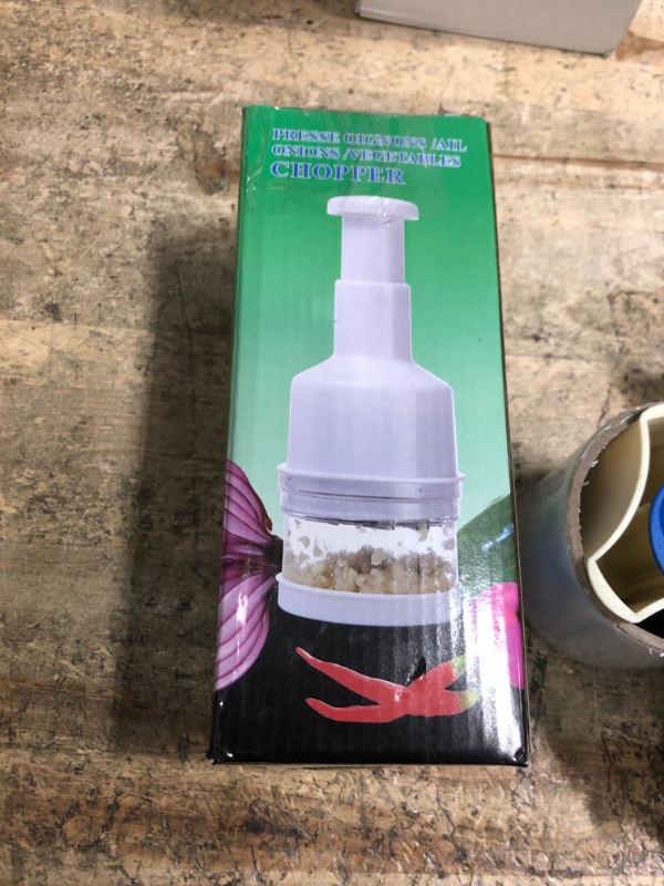 Photo 1 of Food Chopper Manual Hand, Handheld Vegetable Chopper, Veggie Choppers Dishwasher Safe, Nut Choppers, Vegetable Cutter, Food Crusher(COLOR:White)