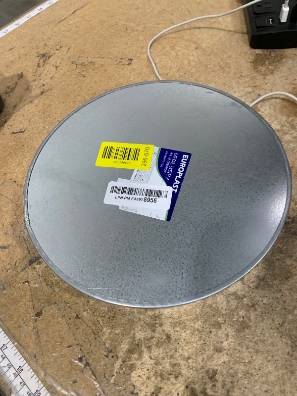 Photo 1 of HVAC OV Galvanized Metal Duct End Cap - 10 Inch Fit - Available in Different Sizes to Suit Your Needs