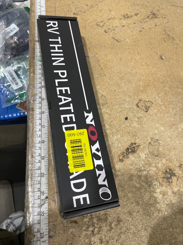 Photo 1 of RV Thin Pleated Shade Replacement Compatible with Lippert Prepped Entry Doors/Thin Shade Ready Lippert Entry Door,12” x 21” RV Window Blinds for Camper Travel Trailers