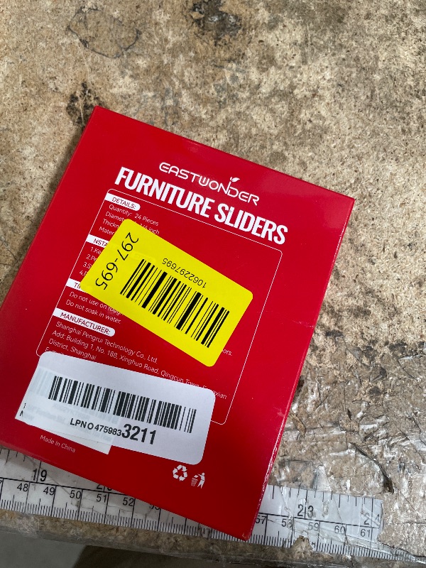 View 2 of 1-1/4" Furniture Sliders for Carpet & Hardwood Floors, 24PCS Furniture Pads for Quickly and Easily Move Any Item and Protect The Floor