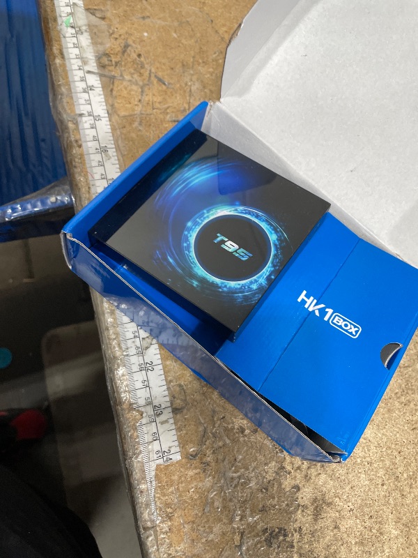 Photo 1 of **HAS SCRATCHES** Xilibod Android 9.0 Smart TV Box HK1box 4GB 32GB Amlogic S905X3 64bit Quad Core Cortex A55 CPU G31 MP2 GPU 2.4G/5G Dual-Band WiFi 1000 DLAN Support BT