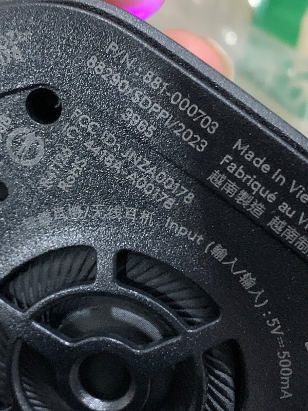 Photo 1 of *MISSING DONGLE* Logitech G733 Lightspeed Wireless Gaming Headset, Suspension Headband, Lightsync RGB, Blue VO!CE Mic, PRO-G Audio – Black, Gaming Headset Wireless, PC, PS5, PS4, Switch Compatible