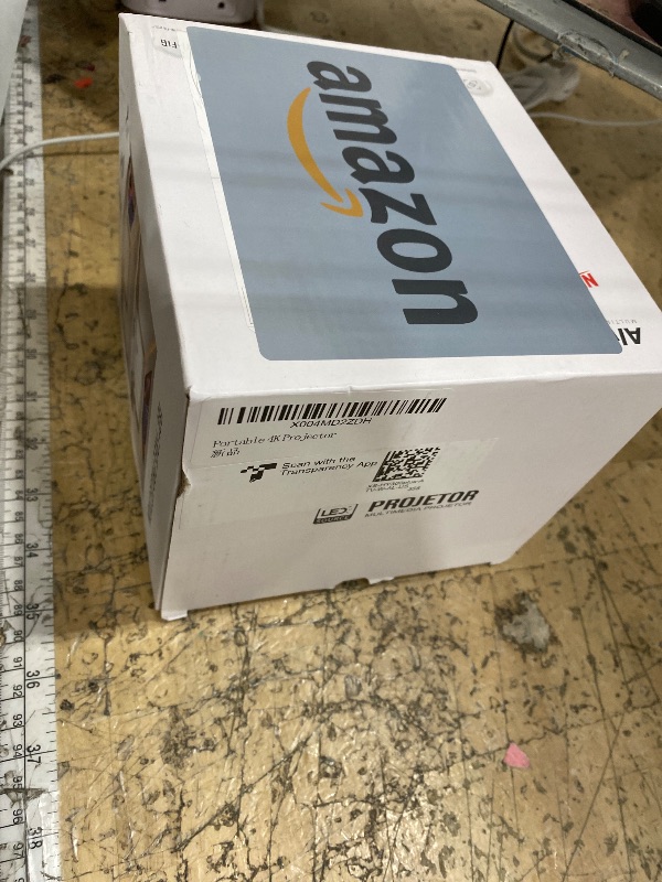 Photo 1 of ?Electric Focus?Mini Projector with WiFi 6 and Bluetooth 5.4, Smart Portable Projector 4k Support, 5W Soundbase Speaker, Auto Keystone 180° Rotation, Home Outdoor Movie Proyector HY300Ultra