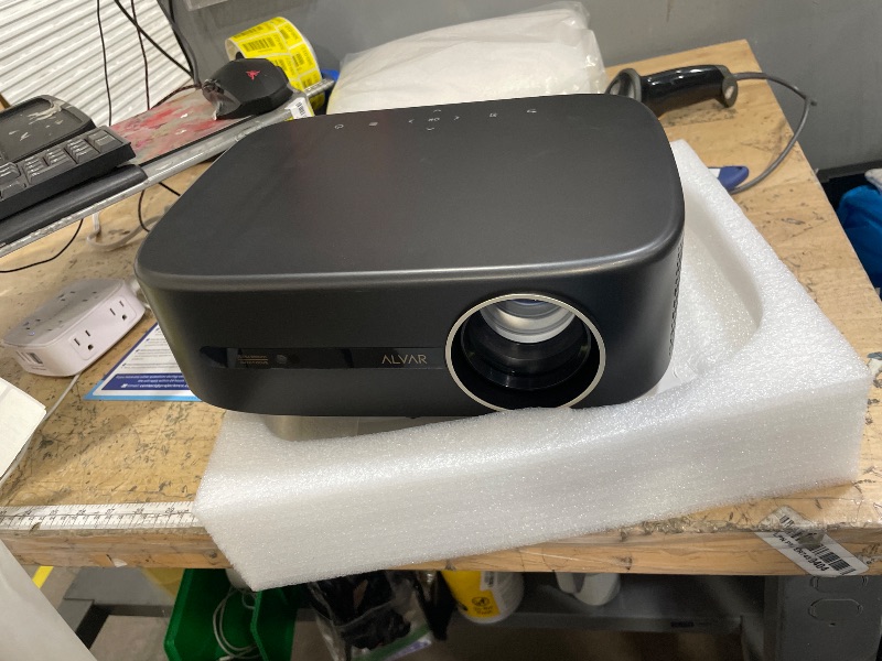 Photo 1 of [2000 ANSI/4K Support/DoIby Audio & 50W Speakers] Alvar Smart Projector with WiFi 6 and Bluetooth 5.3, NetfIix Certified outdoor movie projector, Auto Focus & Keystone, Native 1080P, Black