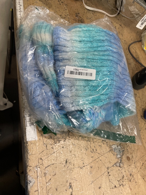 Photo 1 of ***missing gloves***Remifa Winter Hat Scarf Gloves Set for Women Teen Girls, 3 PCS Womens Fleece Lined Pom Beanie Skull Cap Knit Scarf Warm Gloves Mittens for Cold Weather Christmas New Year Gifts for Mom Wife Sister Her