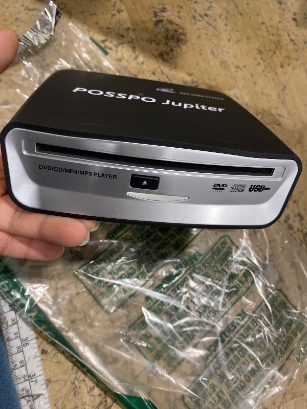 Photo 1 of POSSPO Jupiter USB CD Player for Car Auto, Portable External CD DVD Player, USB Plug & Play (No Decoder Needed), AUX Uses Decoder for Louder Clearer Sound, Anti-Skip, Seamless Track Playback, Resume