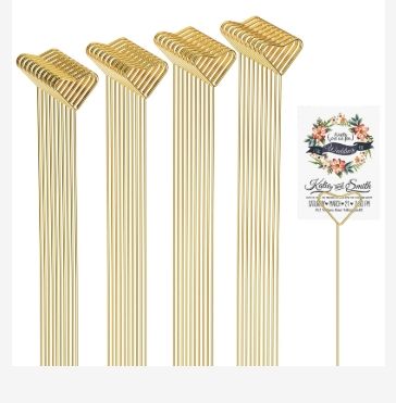Photo 1 of
AMZLUV 40 Packs Floral Card Holder Picks - Metal Gift Card Holder Sticks for Bouquets, Wedding Centerpieces, Photo Holder Sticks, Floral Picks for Cards, Picture Holders for Centerpieces, Heart-Shaped
*****************************plus******************