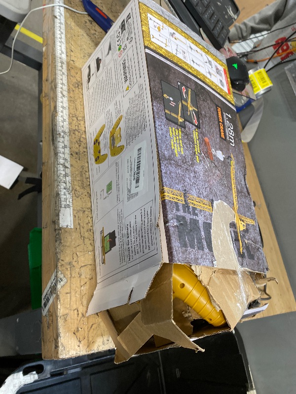 Photo 1 of ***do not turn on*****Mini Tudou RC Crane Toy,50.4 inch Tall 2.4GHz Remote Control Robotic Excavator,Educational Construction Vehicles Toy for Ages 6,7,8,9 Boys or Girls