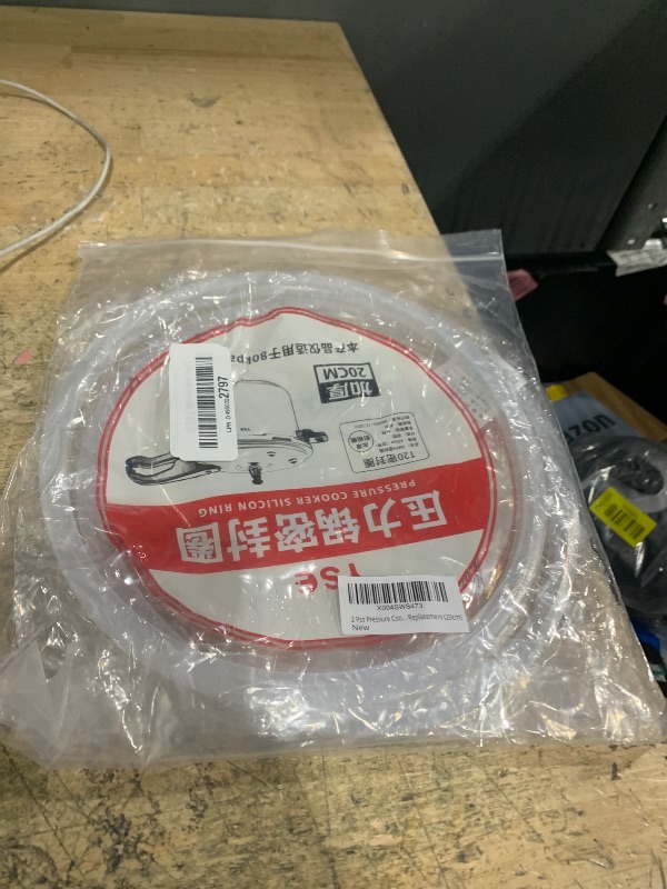 Photo 1 of 2 Pcs Pressure Cooker Gasket, Pressure Canner Sealing Ring Gasket Silicone Gasket Seal Rings Replacement (20cm)