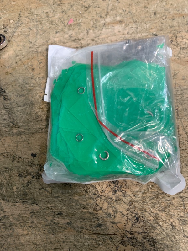 Photo 1 of 100 Pieces 2x4 inch Green Plastic Shipping Tags with Wires Heavy Duty Hang Tags with String Waterproof Labeling Tags with Reinforced for Gift Luggage Garage Inventory
