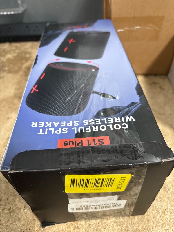 Photo 1 of **BOTH PIECES FUNCTIONAL** 
CYBORIS 2 in 1 Portable Splittable 40W Dual Bluetooth Speaker, Waterproof Split Wireless Speaker V5.3 with Deep Bass Loud Stereo Sound, 24H Playtime, True Wireless Pairing for Home, Outdoor or Travel