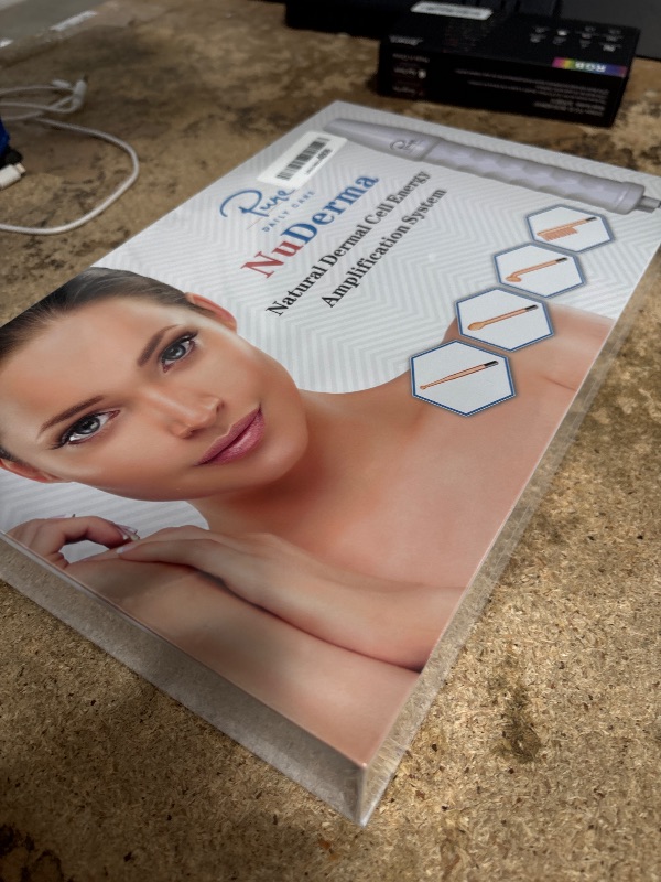 Photo 1 of **BRAND NEW SEALED IN BOX**
Pure Daily Care NuDerma Handheld Skin Therapy Wand Machine w/Neon – Anti-Aging - Skin Tightening - Wrinkle Reducing - Dark Circles – Clarifying - Hair & Scalp Stimulator