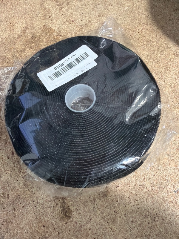 Photo 1 of 1"x32ft Hook and Loop Straps with 50 Metal Buckles,Adjustable Reusable Cable Straps, Free Cut Length, Reusable Nylon Cable Ties.