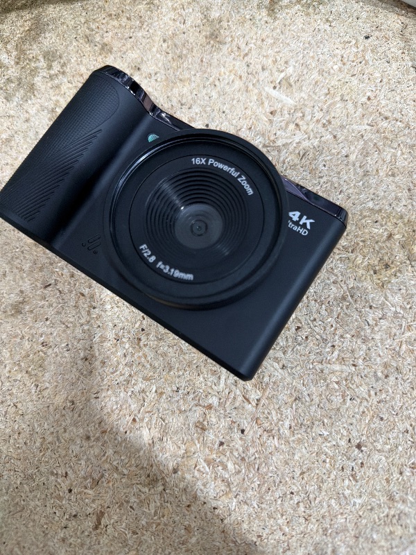 Photo 1 of **NON FUNCTIONAL** Digital Camera 4K for Photography and Video, 56MP Autofocus Vlogging Camera for YouTube, 3" 180° Flip Screen & 16X Digital Zoom, Compact Travel Cameras with 32GB SD Card for Beginners & Adults