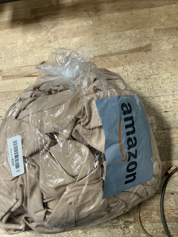 Photo 1 of ***Missing fitted sheet***Bedsure Duvet Cover Queen Size with Fitted Sheet - 4 Pieces Prewashed Cotton-Like Polyester Extra Soft Bedding Set, Includes 1 Duvet Cover 90x90 Inches, 2 Pillow Shams, 1 Fitted Sheet, Deep Beige